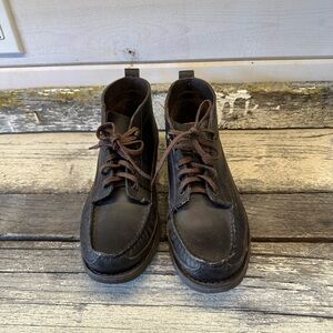 Rockport | Brown Leather Short Lace Up Shoes/Boots